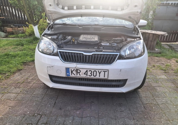 Skoda Citigo cena 18999 przebieg: 131110, rok produkcji 2014 z Katowice małe 301